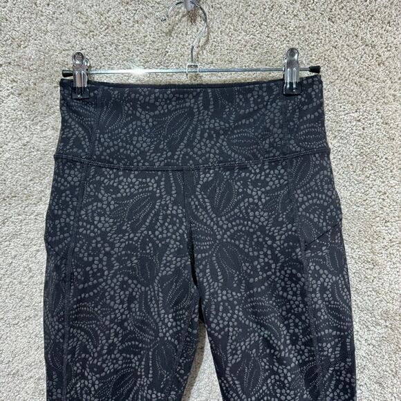 Athleta Contender Reflective 7/8 Tight Womens XXS Black Side Zip Pockets Legging - Picture 4 of 16